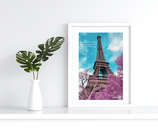 She Stopped Waiting For Permission And Started Blooming | Paris Digital Wall Art